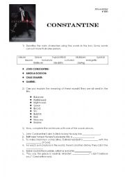 Constantine Film Worksheet