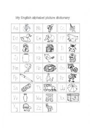 Writing the english alphabet