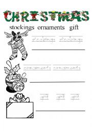 English Worksheet: Trace Letters and then Color