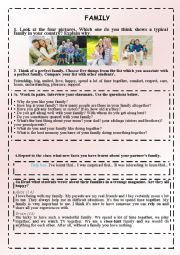 English Worksheet: Family