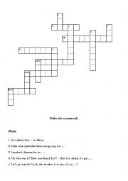 Weather crossword