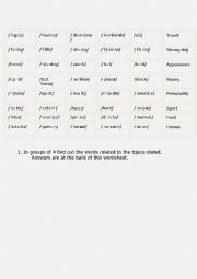 English Worksheet: Phonetics Taboo
