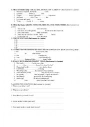 English Worksheet: Quiz Mixed