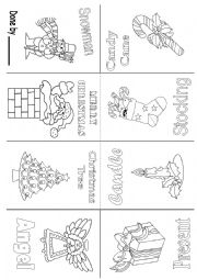 English Worksheet: Christamas MiniBook