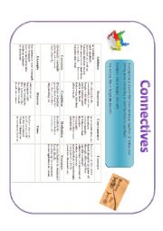 Connectives and conjunctions