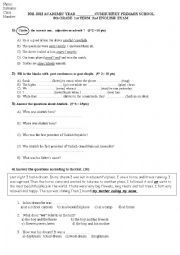 English Worksheet: mixed worksheet