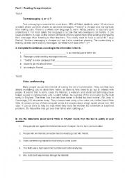 English Worksheet: English written test