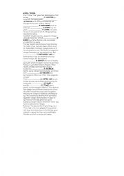 English Worksheet: Mixed Tenses, Word Formation