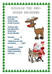 English Worksheet: rudolph