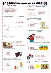 English Worksheet: IF CLAUSE TYPE 1,2,3