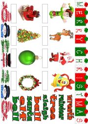 English Worksheet: basic christmas vocabulary