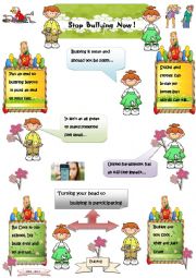 English Worksheet: SLOGANS AGAINST BULLYING