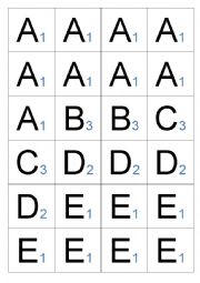 Word Builder (just like Scrabble)