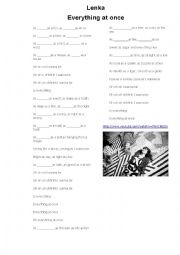 English Worksheet: Lenka Everything_at_Once