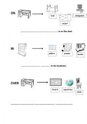 English Worksheet: My room