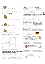 English Worksheet: test