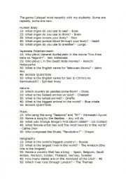 English Worksheet: jeopardy_questions