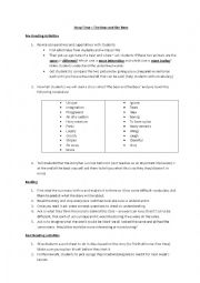 English Worksheet: Story Time - The Bear and the Bees