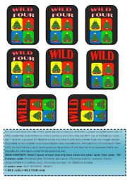 Christmas UNO wildcards