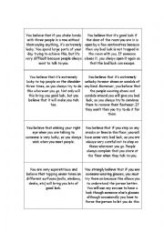 English Worksheet: Role Play - Superstitions