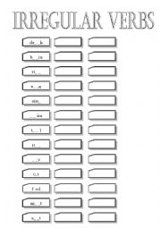 English Worksheet: Irregular Verbs (with key)