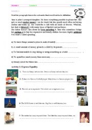 English Worksheet: pocket money