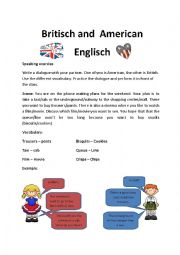 Speaking Exercise American vs British English