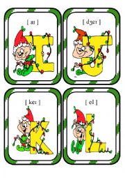 Christmas Alphabet Flashcards Part 2