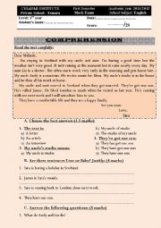 English Worksheet: mock exam