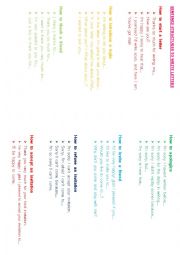 English Worksheet: LETTER WRITING USEFUL MODEL SENTENCES