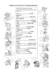 English Worksheet: Present continuous