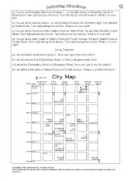 English Worksheet: Asking directions 