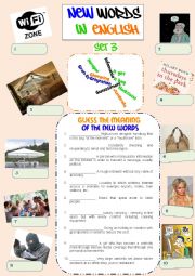 English Worksheet: New Words in English - Set 3