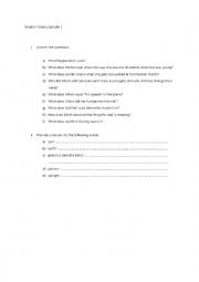 English Worksheet: Modern Family season 1 episode 1