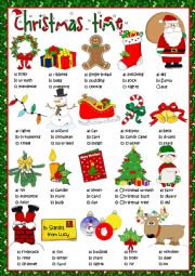 English Worksheet: Christmas time - multiple choice