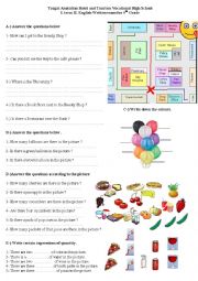 English Worksheet: present simple present continuous tag question occupations