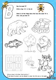 Alphabet - Letter B Activity