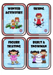 English Worksheet: Winter Activities