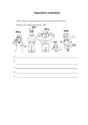 Superlative - worksheet