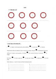 English Worksheet: Simple present - present continuous