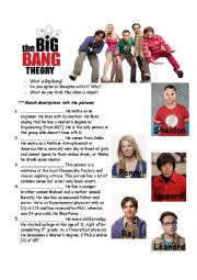 English Worksheet: The Big Bang Theory Pilot (Season 1 Episode 1)