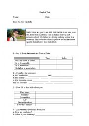 worksheet - revision work