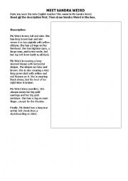 English Worksheet: Describing physical appearance