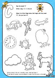 Alphabet - Letter  C - Activity