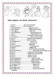 English Worksheet: Comparatives and Superlatives