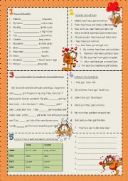 English Worksheet: verb have got - affirmative 