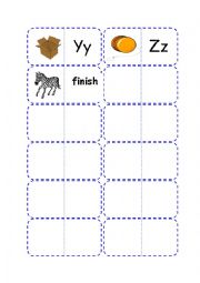 English Worksheet: My 1st sounds Y - Z