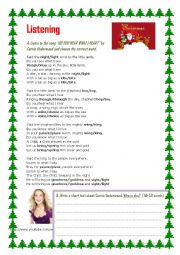 English Worksheet: Christmas song - Do you hear what I hear?