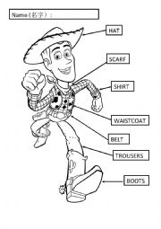 English Worksheet: Teaching Clothes