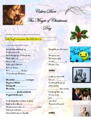 English Worksheet: THE MAGIC OF CHRISTMAS DAY